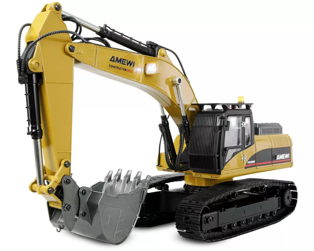 Amewi Kettenbagger G705E Vollmetall 1:14 Gelb