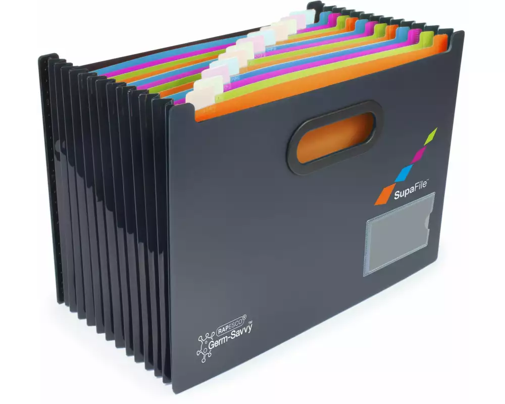 Rapesco Dokumentenmappe Germ-Savvy A4, Mehrfarbig