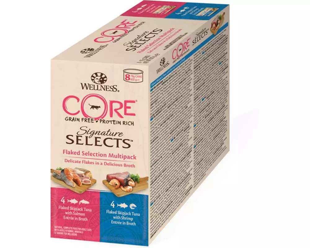 Wellness Core Nassfutter Flake Selection 8 x 79g