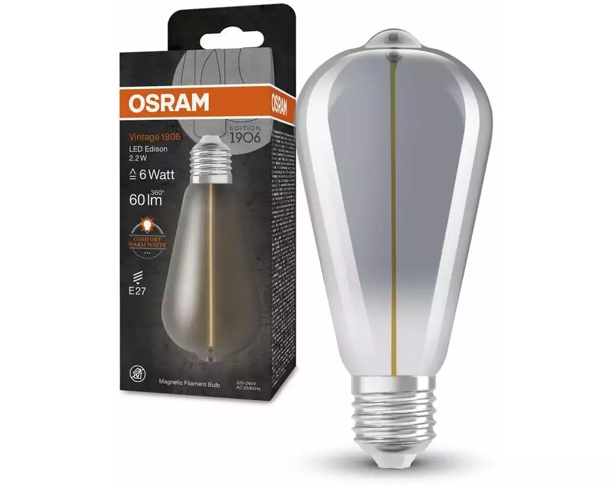 OSRAM Vintage 1906 LED CLASSIC A 2.2W, E27, Warmweiss (WW)