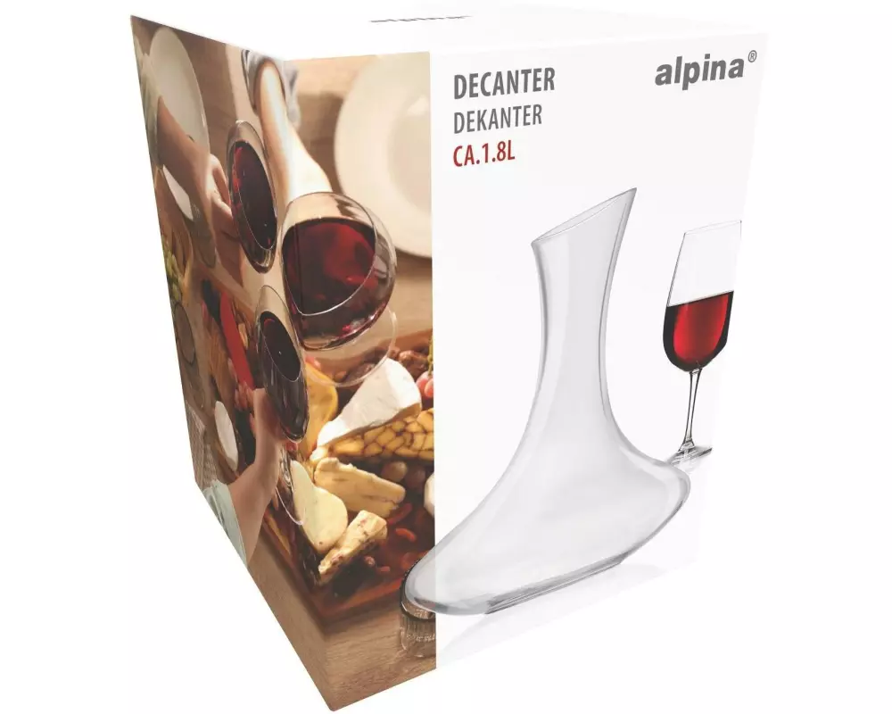 alpina 1.8-Liter-Weindekanter 20 x 20 cm, Glas
