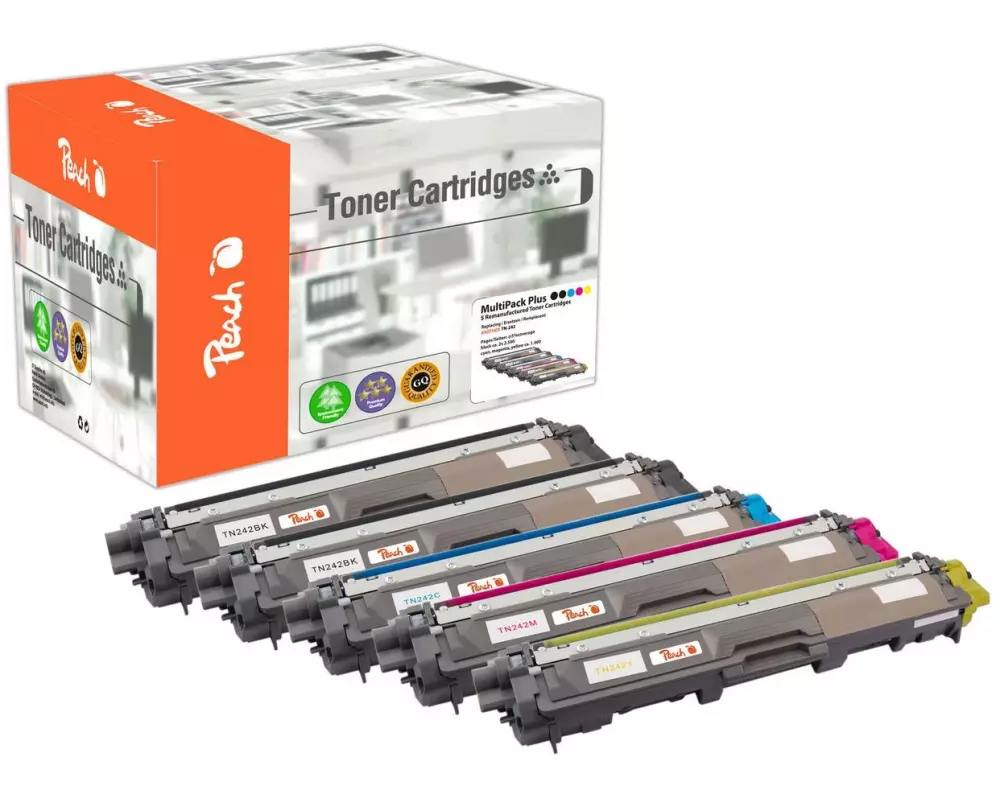 Peach Toner Brother TN-242 2x Black, 1x Cyan, Magenta, Yellow