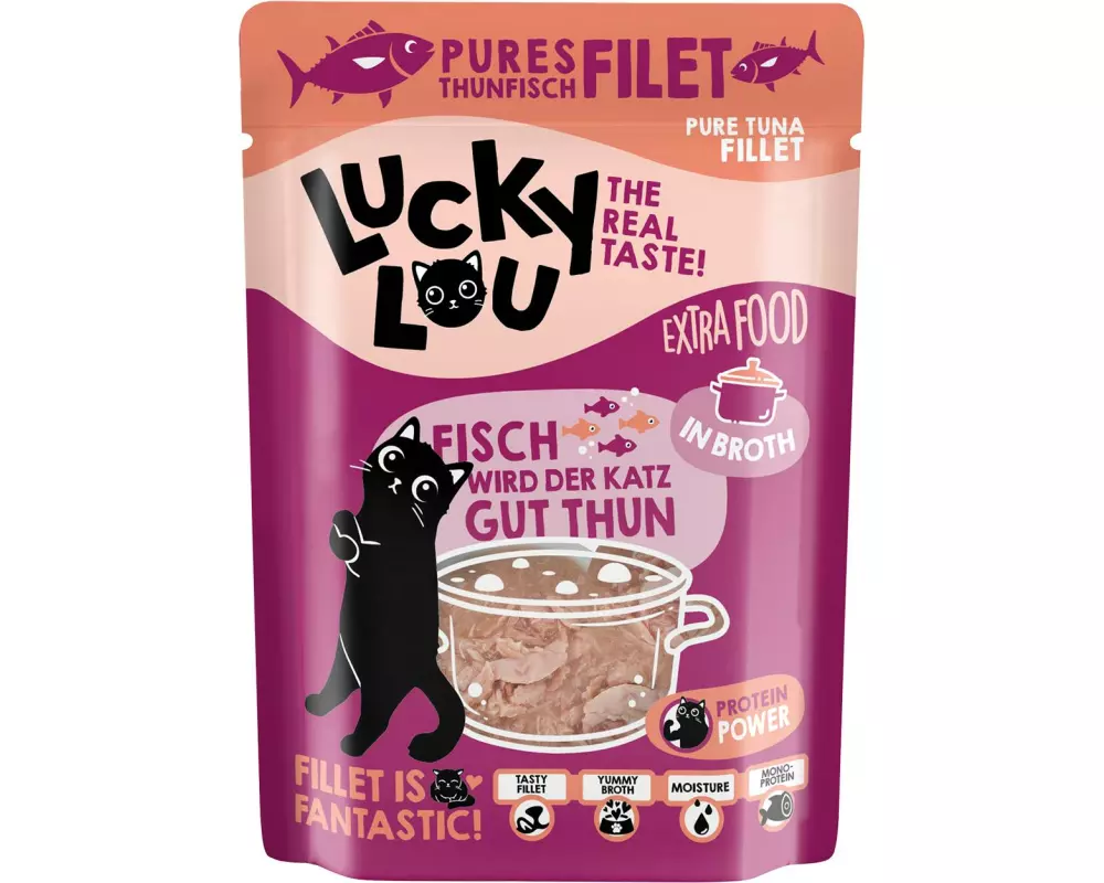 Lucky Lou Extra Food Thunfischfilet in Sud, 70 g