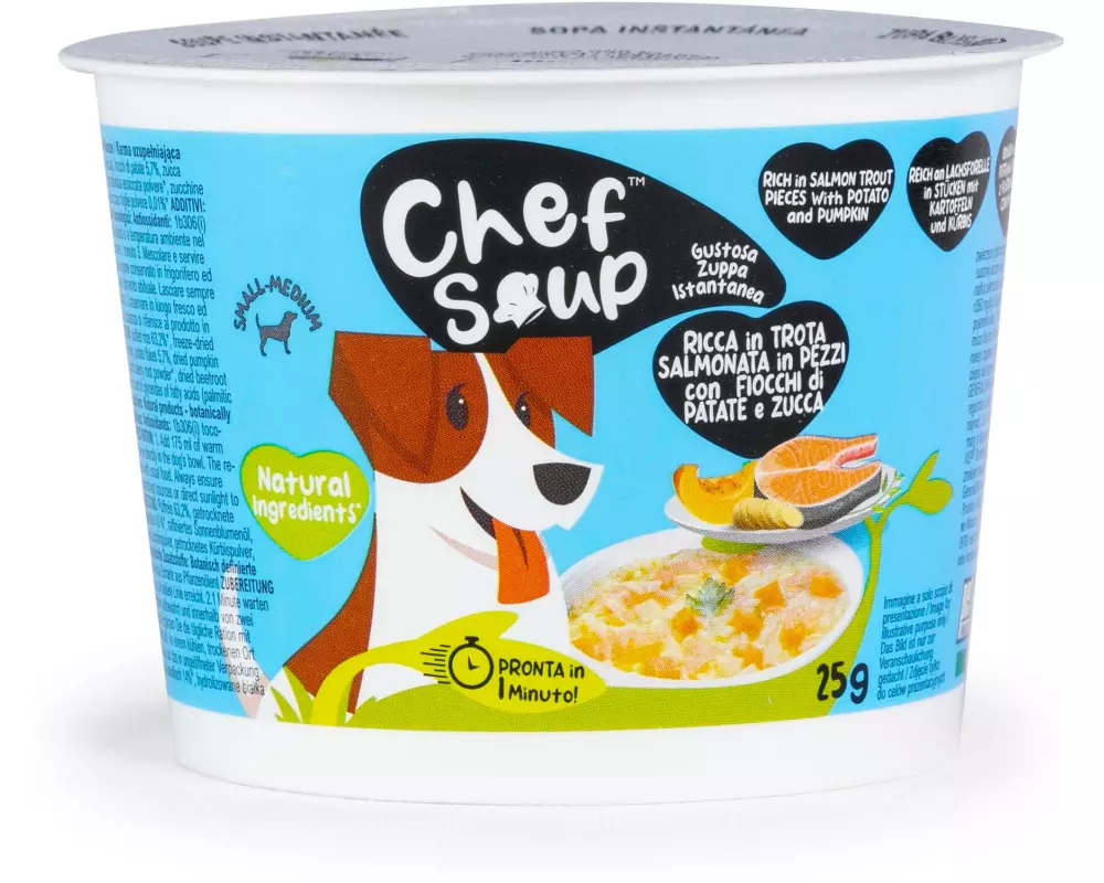 Chef Soup Lachsforelle, Kartoffel, Kürbis 25 g