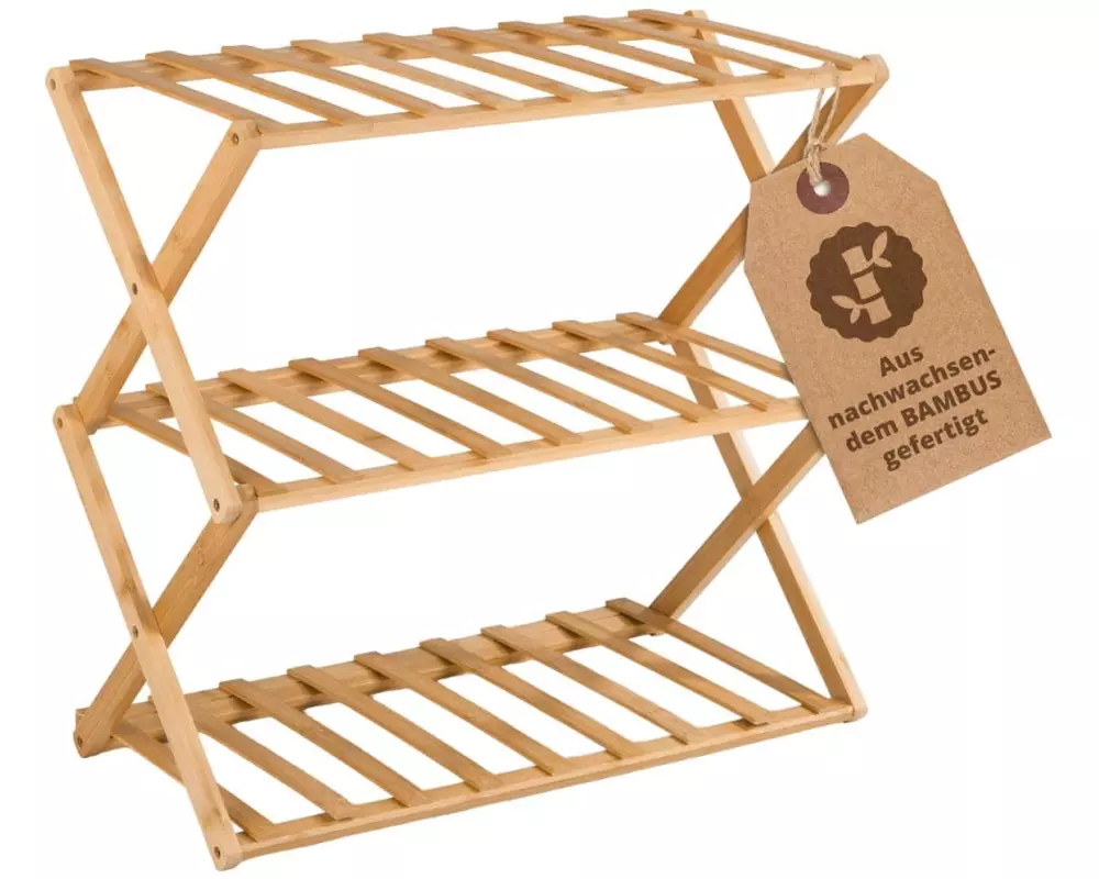 Lumaland Regal 3 Etagen 46 x 50 x 25 cm, Braun