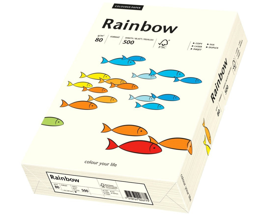 RAINBOW Papier naturweiss/01 A3 88042229 FSC, 80g 500 Blatt