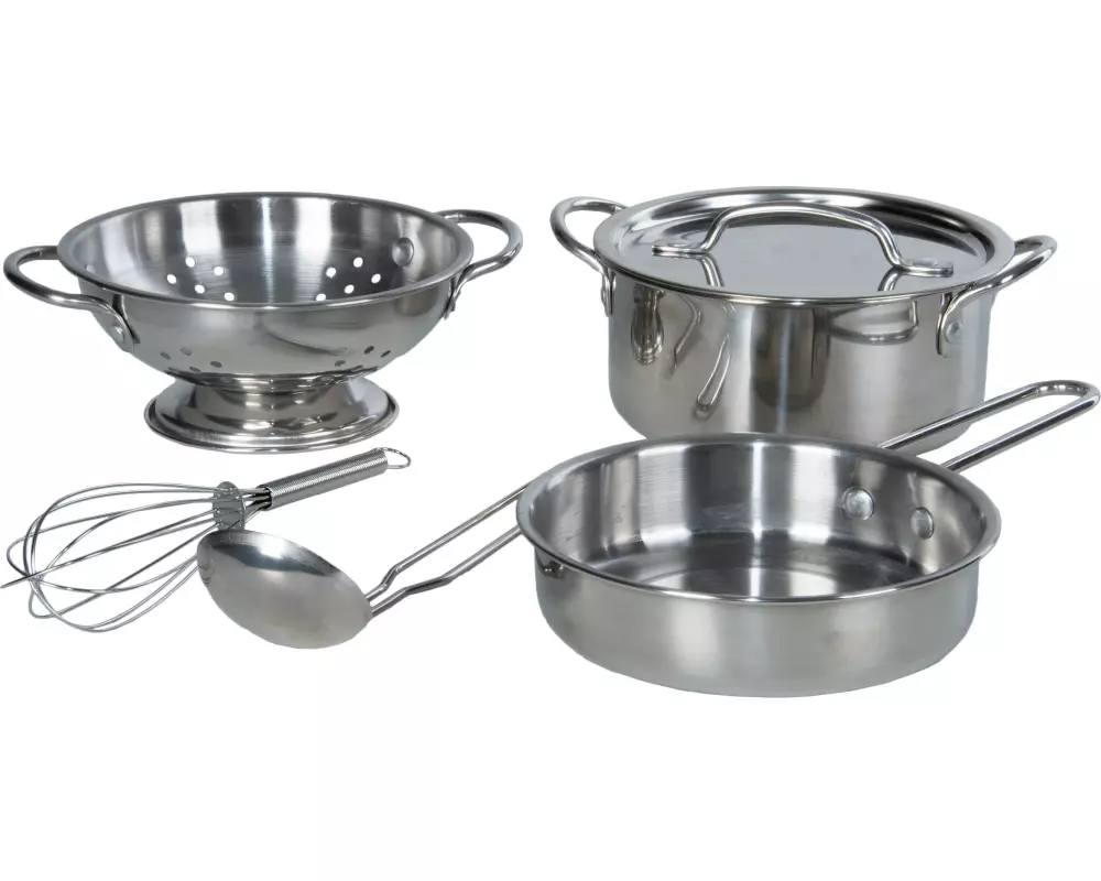 Esschert Design Matschküchen-Set 6-teilig aus Edelstahl