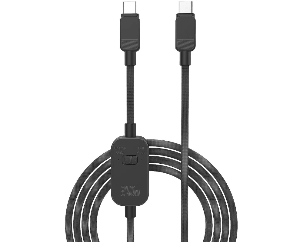 4smarts USB-C Kabel PrivacyCord 240W 1.2m, schwarz