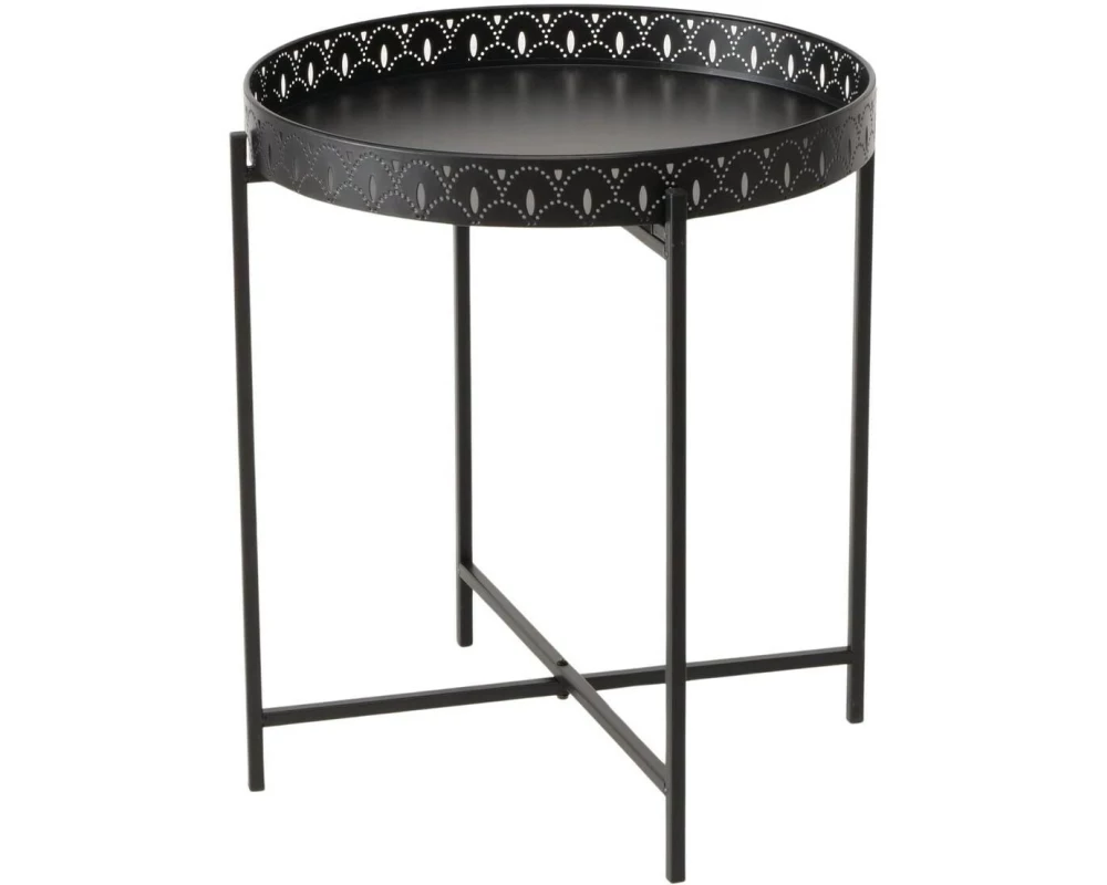 Boltze Beistelltisch Elios 40 x 45 cm, Schwarz