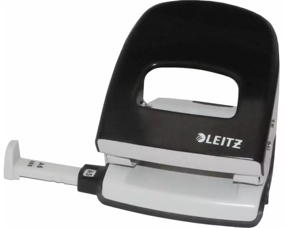 Leitz Locher NeXXt Metall, 30 Blatt, Schwarz