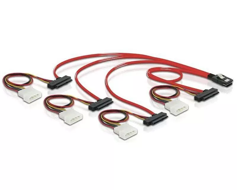 Delock SAS-Kabel SFF-8087 - 4x SFF-8482 50 cm