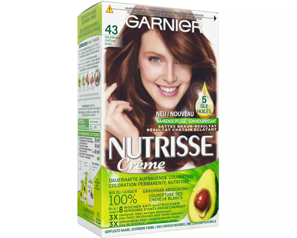 Garnier Haarcoloration Nutrisse Crème 43 Goldbraun