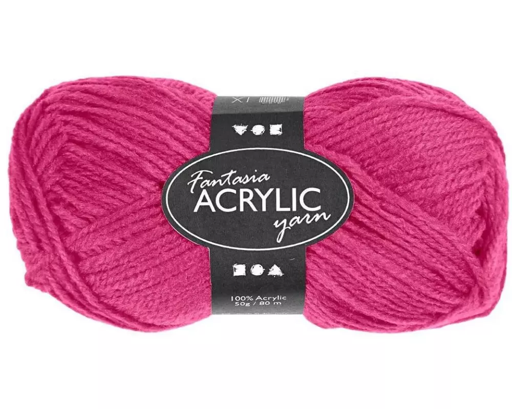 Creativ Company Wolle Acryl 50 g Neonpink