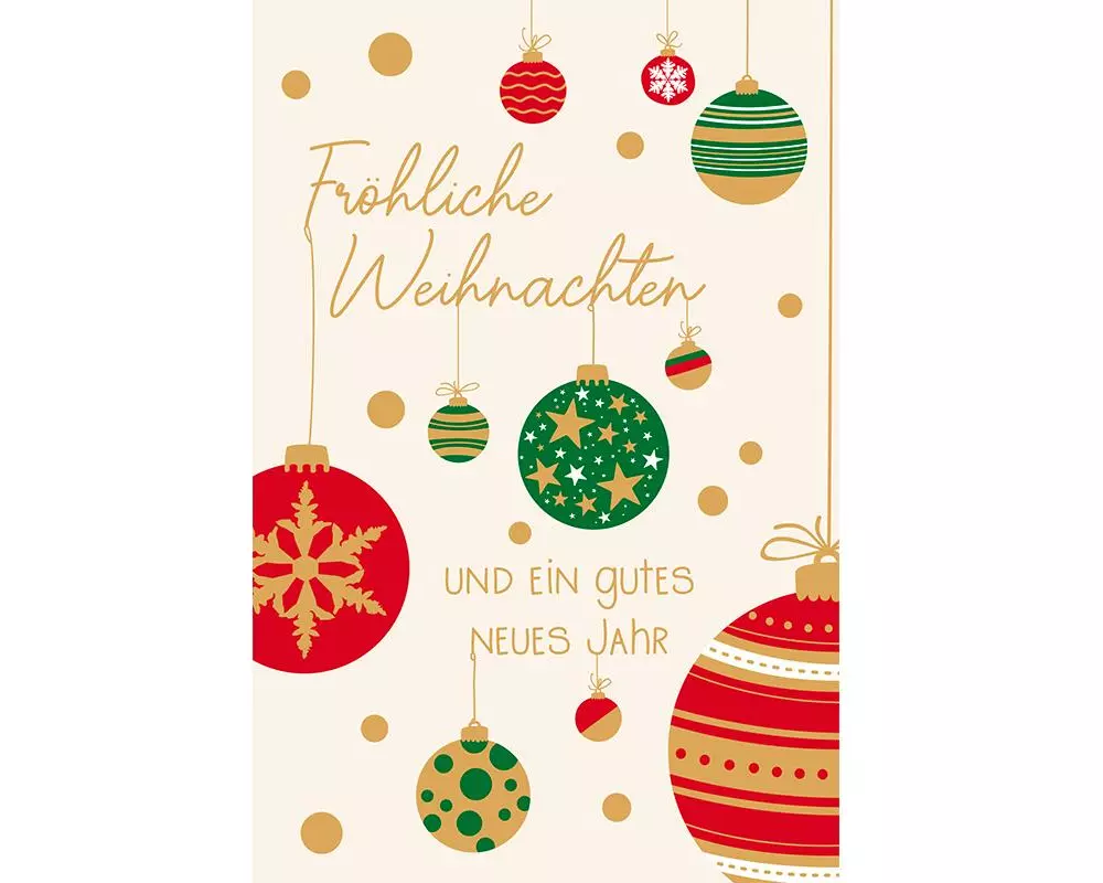 ABC Weihnachtskarten-Set A6, 6 Stück