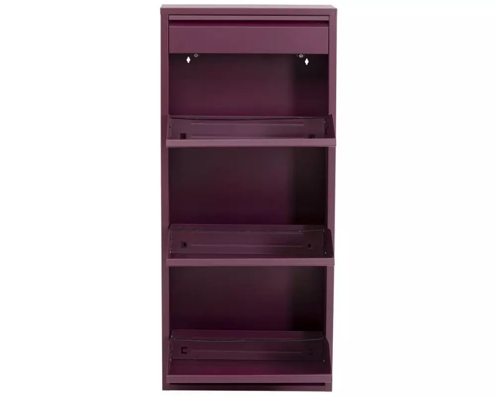 Kare Schuhschrank Caruso 3 Plus 1, Beere