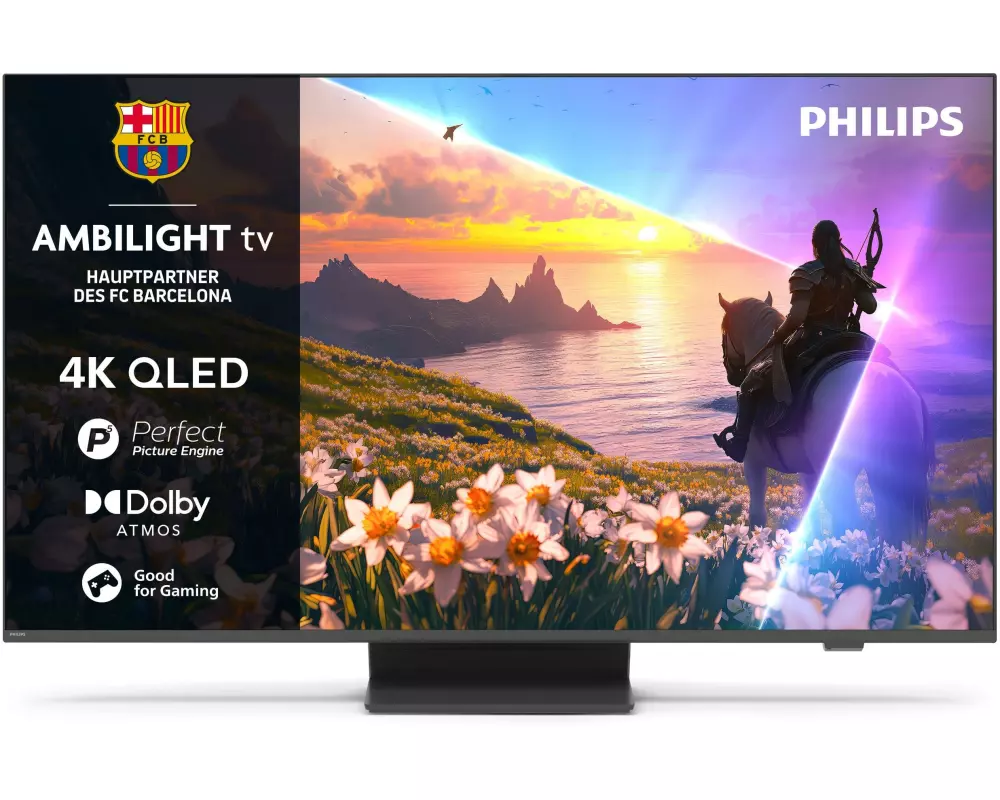 Philips TV 55PUS8600/12 55" 4K QLED Ambilight TV, 2025
