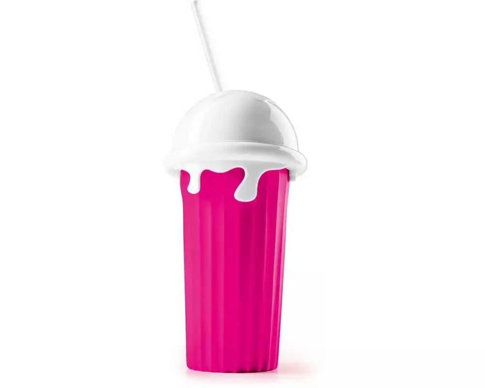GOURMETmaxx Slushy Ice Maker 0.33 l, Weiss/Rosa