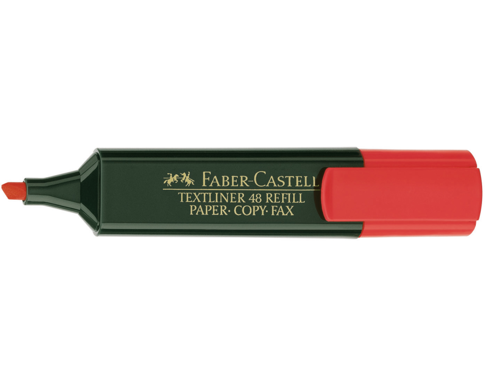 FABER-CASTELL Textmarker TL 48 1-5mm 154821 rot
