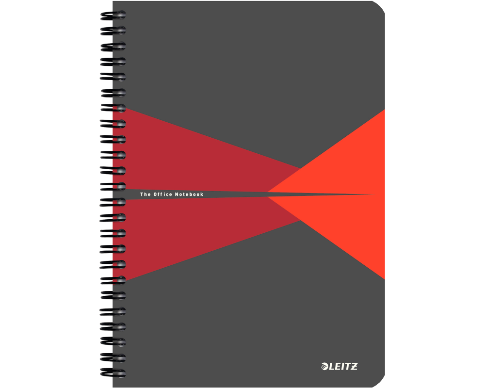 LEITZ Collegeblock Office PP A5 44990025 rot liniert