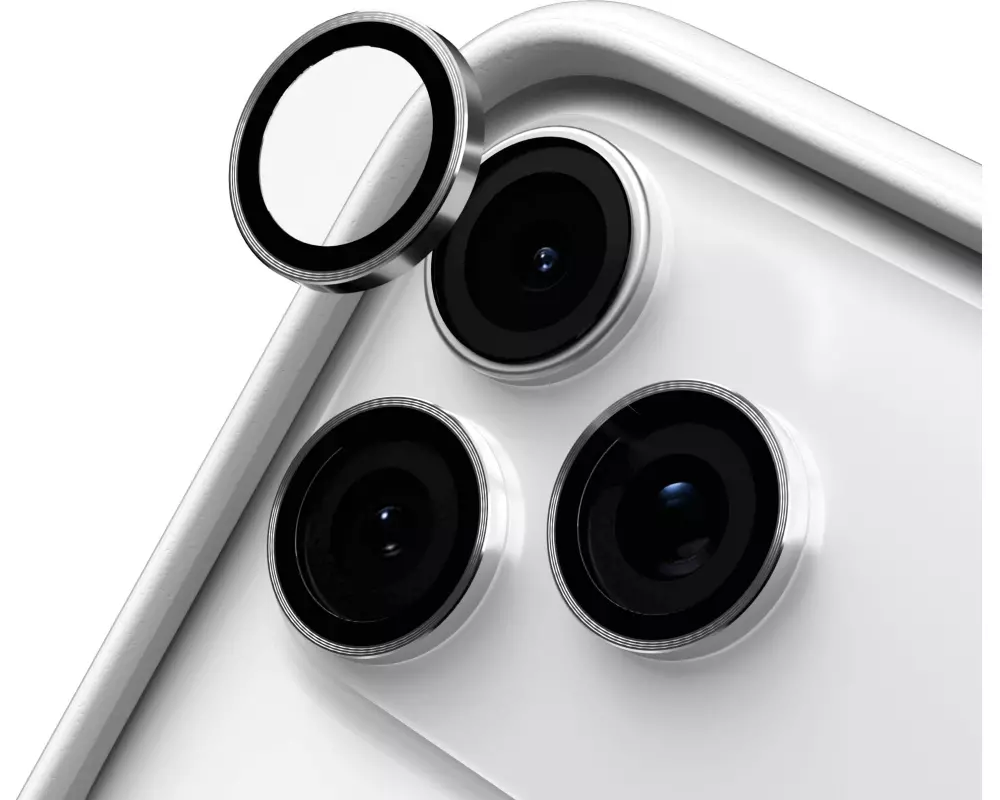 Rhinoshield Kameraschutz für IPhone 17 Pro Max / 17 Pro Silber