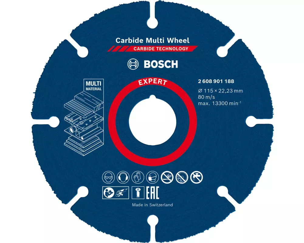 Bosch Professional Trennscheibe EXPERT Carbide Multi Wheel, 115 mm