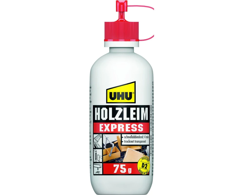 UHU Holzleim express D2 75g, Weiss
