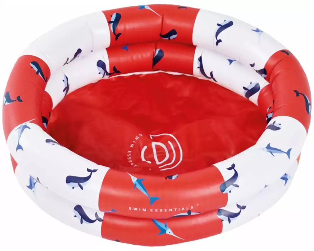 Swim Essentials Planschbecken Red white whale Ø 60 cm