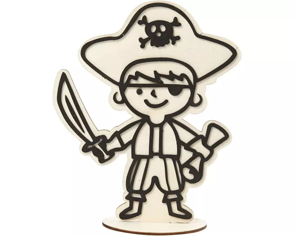 Creativ Company Holzartikel Pirat 19 cm