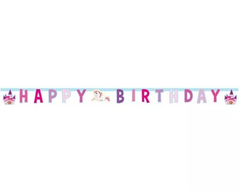 Amscan Girlande Einhorn 25.5 x 19 x 5 cm, Papier