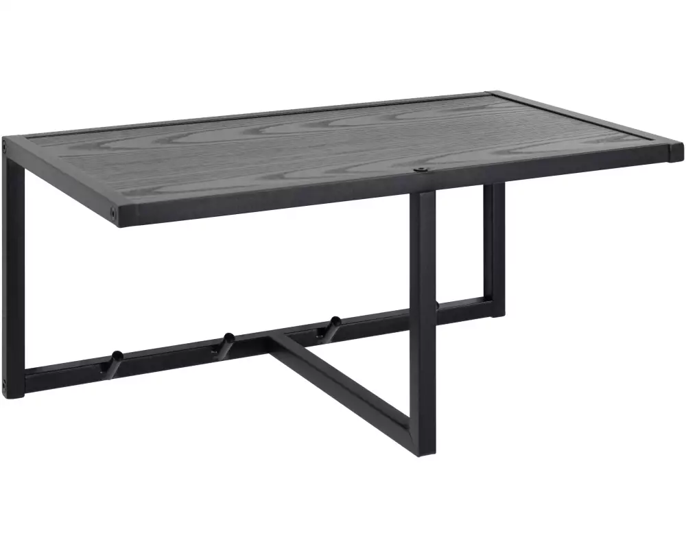 AC Design Garderobenleiste Seaford 4 Haken, Schwarz