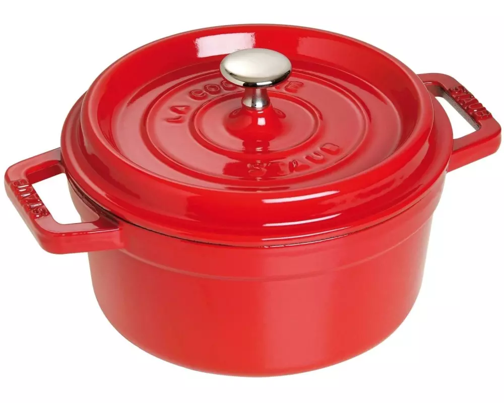 Staub Bräter Cocotte 24 cm, Kirschrot, 3.8 l