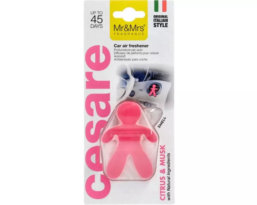 Mr&Mrs Cesare Auto-Duftdose Fucsia Citrus and Musk