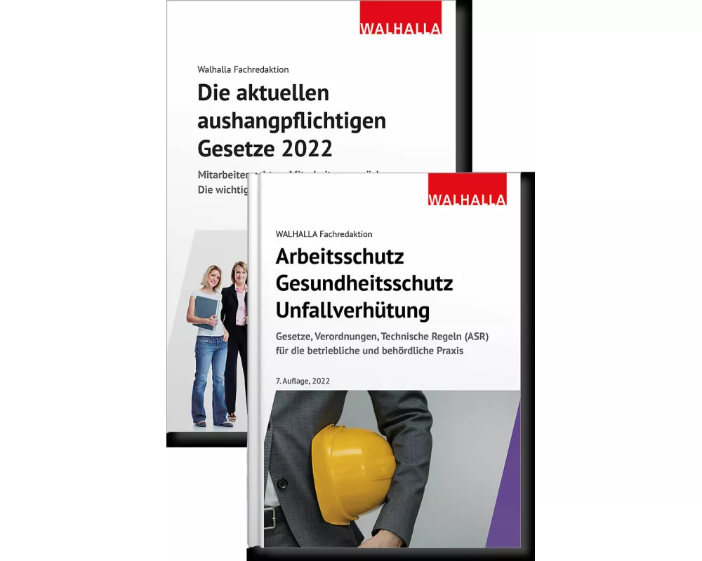 Kombi-Paket Die aktuellen aushangpflichtigen Gesetze + Arbeitsschutz, Gesundheitsschutz, Unfallverhütung 2026