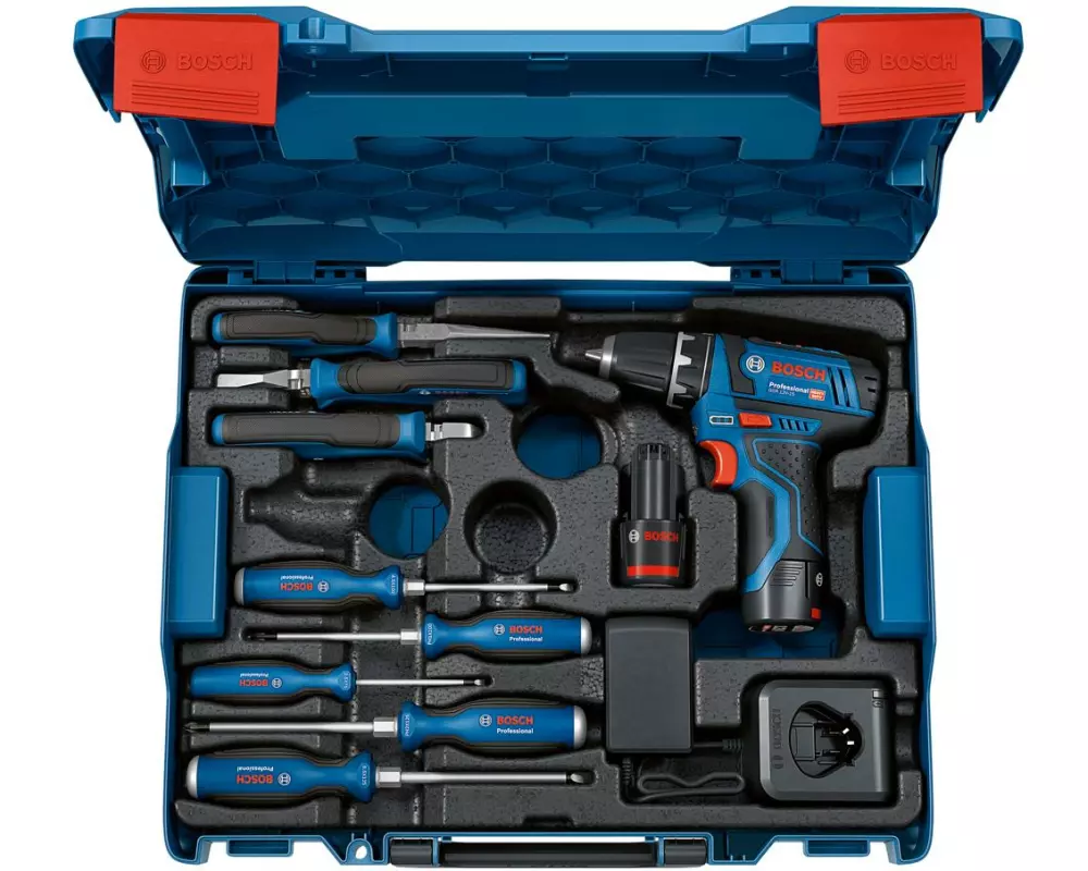 Bosch Professional Akku-Werkzeugset GSR 12 V-15