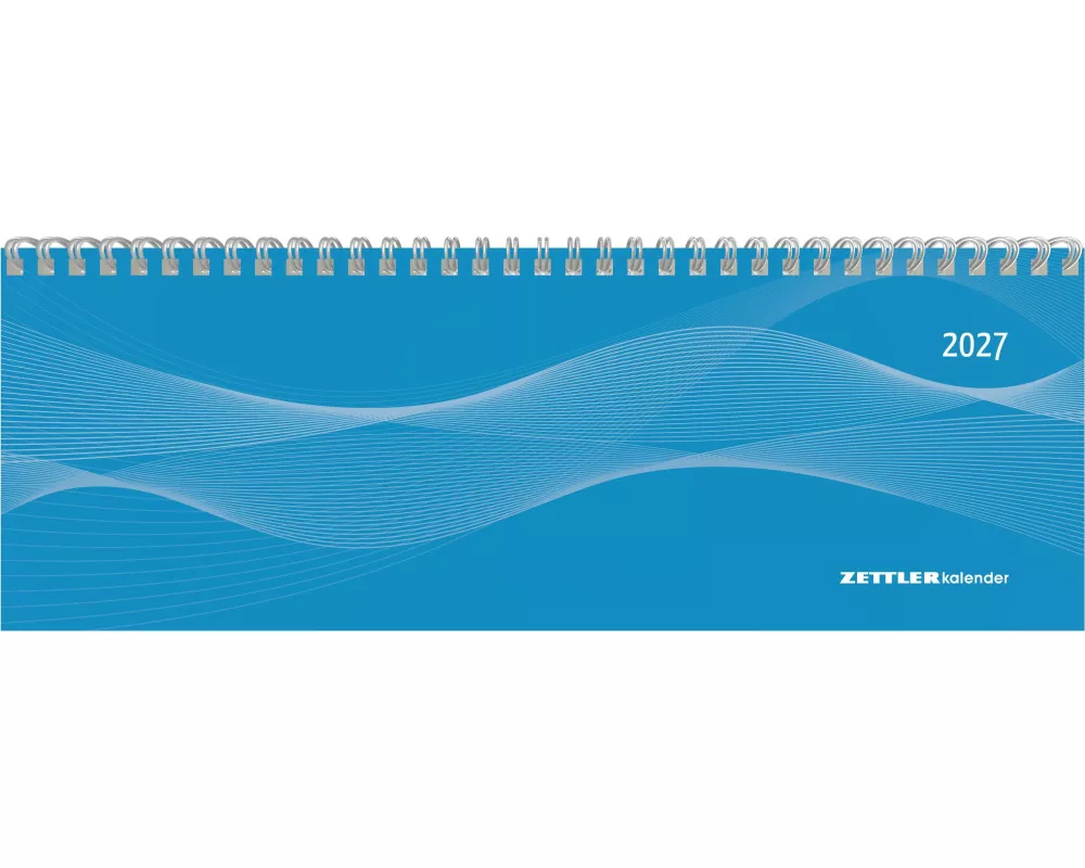 Tisch-Querkalender Profi blau 2027