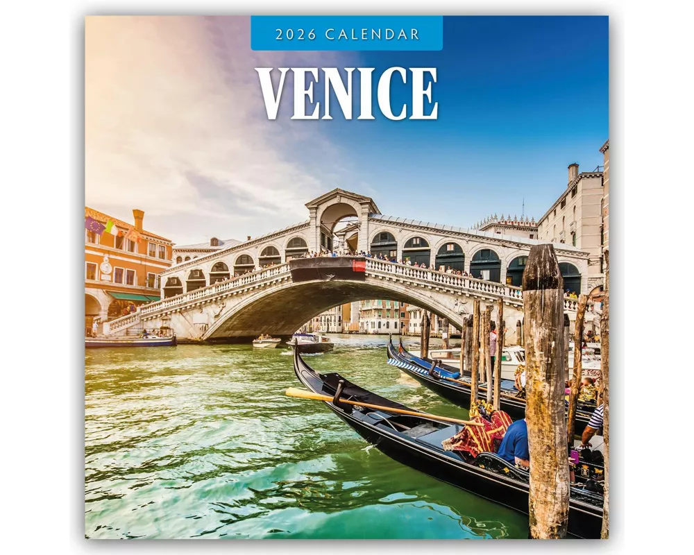 Venice 2026 Square Wall Calendar