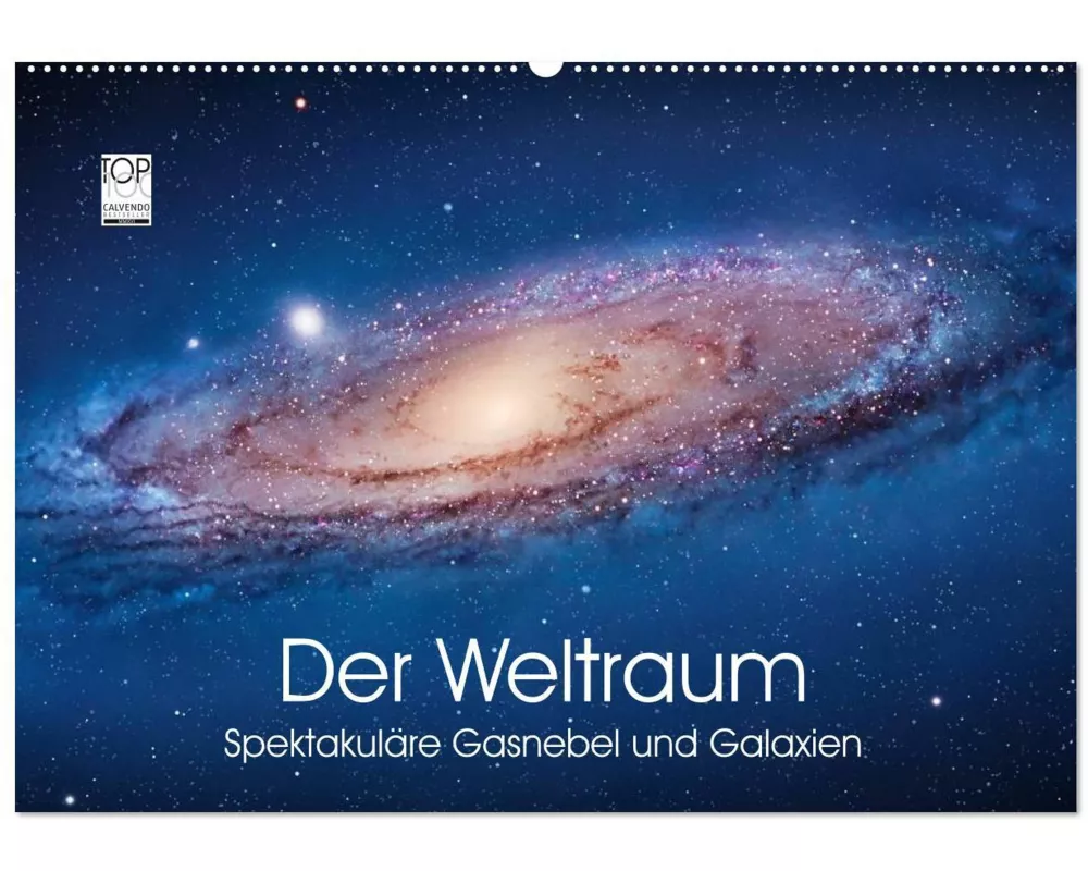 Der Weltraum. Spektakuläre Gasnebel und Galaxien (Wandkalender 2026 DIN A2 quer), CALVENDO Monatskalender