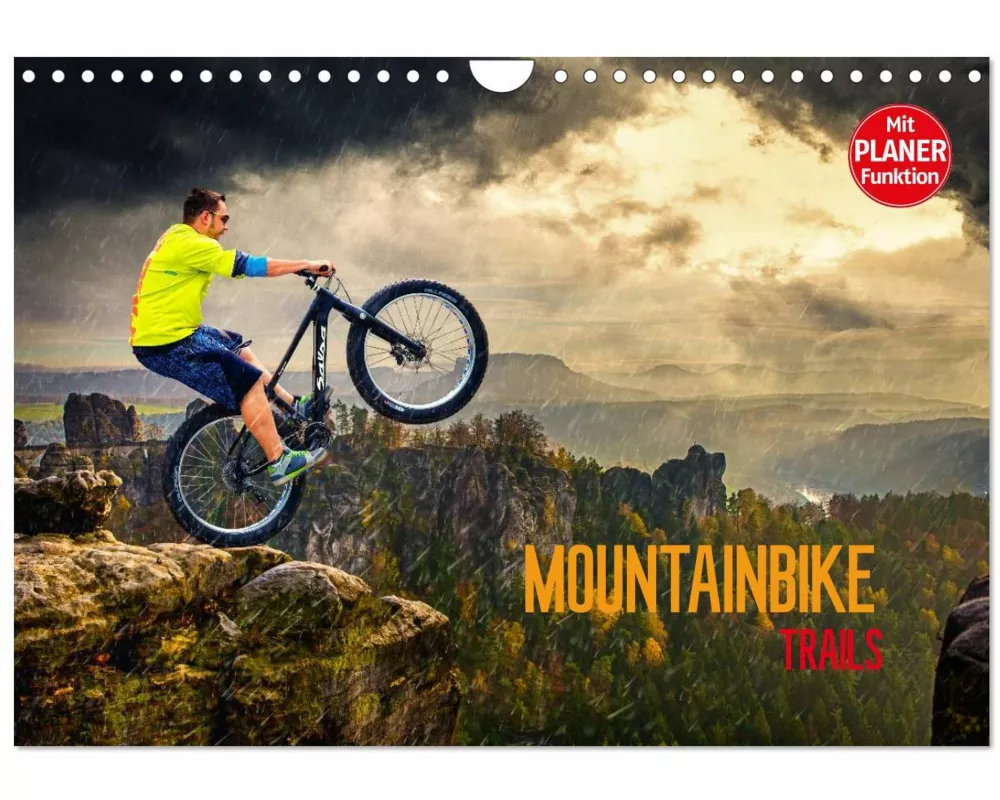 Mountainbike Trails (Wandkalender 2026 DIN A4 quer), CALVENDO Monatskalender