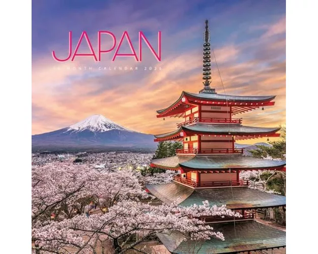 Japan Square Wall Sunday Start Calendar