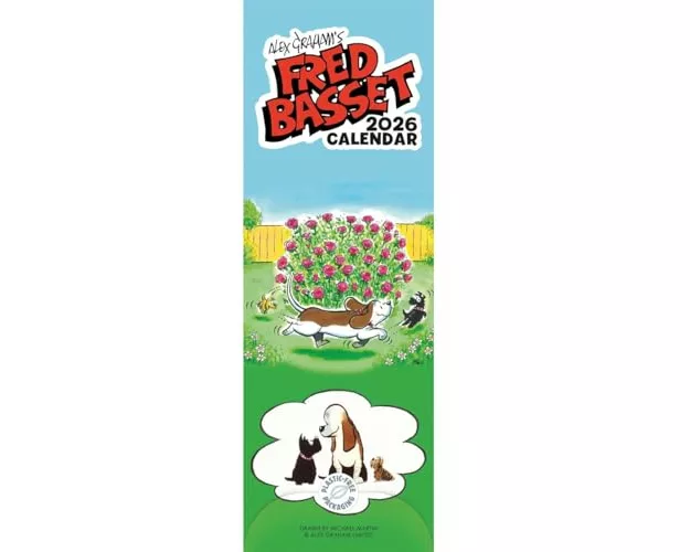 Fred Basset Slim Calendar 2026