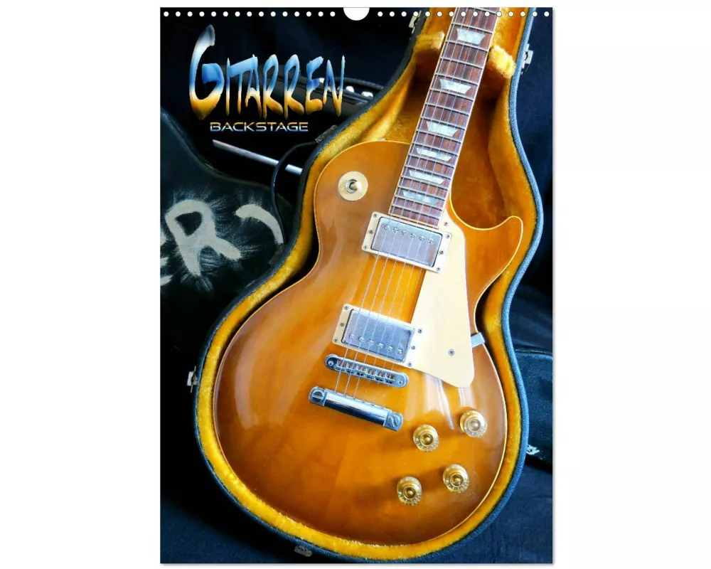 Gitarren backstage (Wandkalender 2026 DIN A3 hoch), CALVENDO Monatskalender
