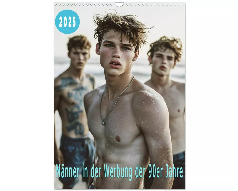 Männer in der Werbung der 90er (Wandkalender 2026 DIN A3 hoch), CALVENDO Monatskalender