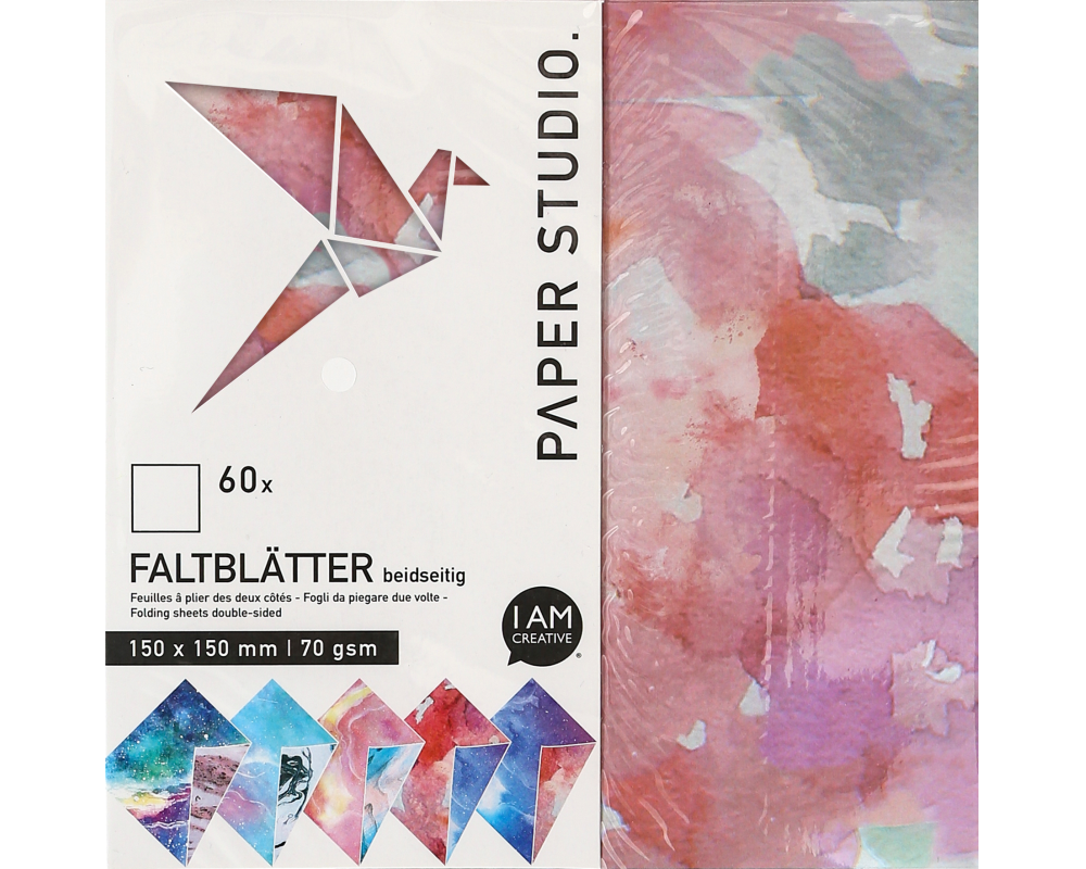 I AM CREATIVE Faltblätter Marmor 4077.15 15x15cm, 60 Stück