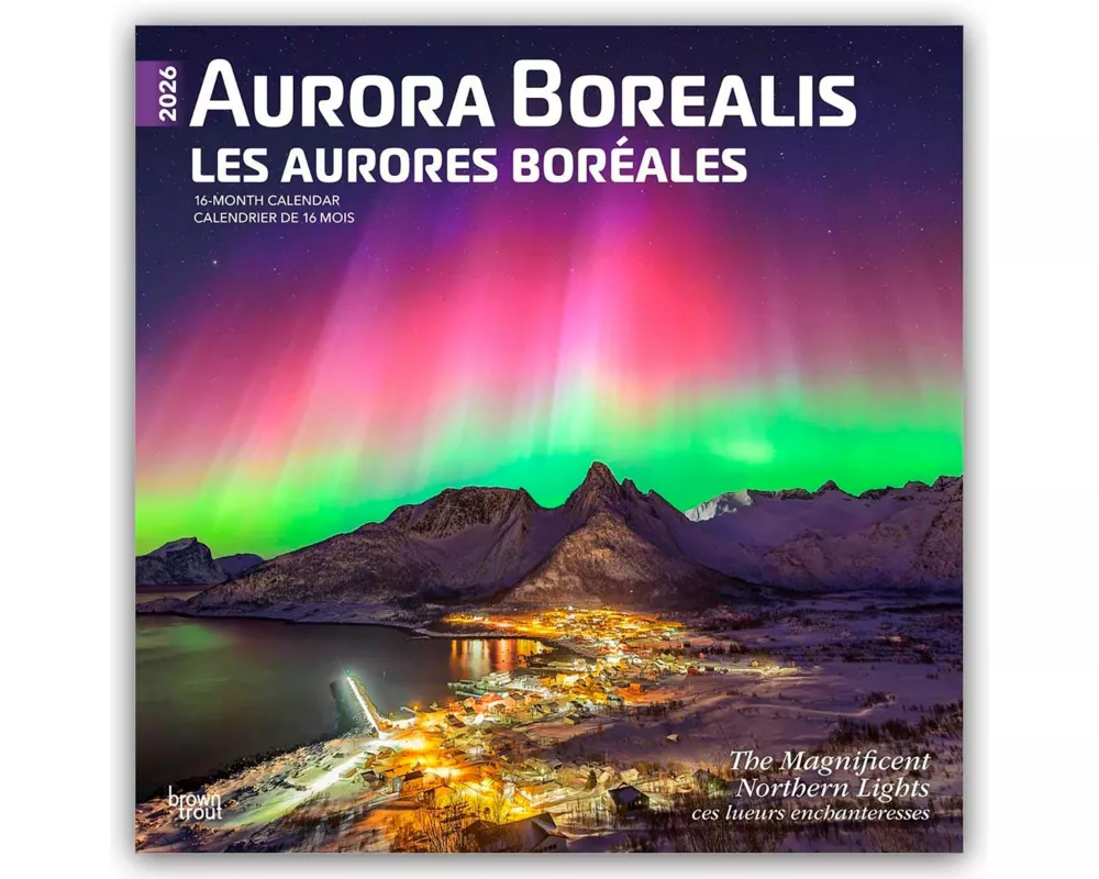 Aurora Borealis - Polarlicht 2026 - 16-Monatskalender