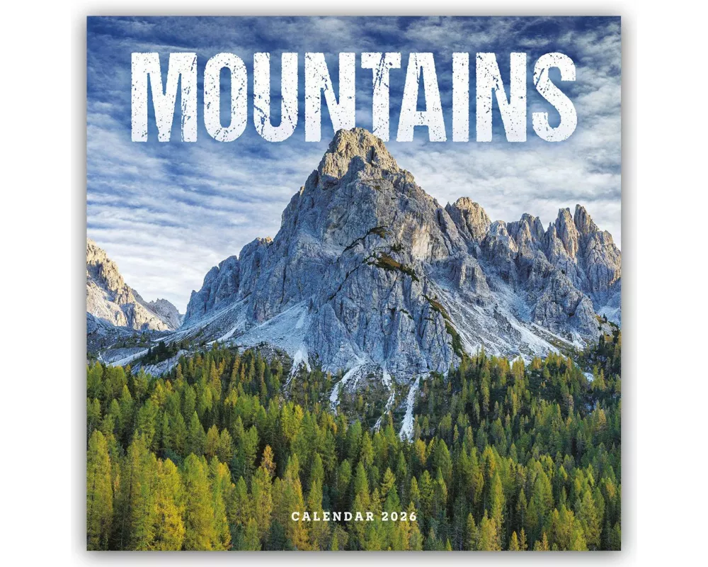 Mountains Square Wall Calendar 2026