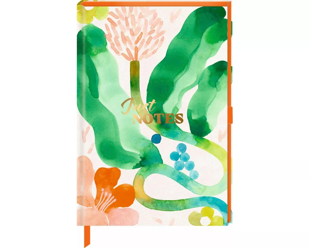 Notizbuch DIN A5 – Just Notes (Green Leaves)