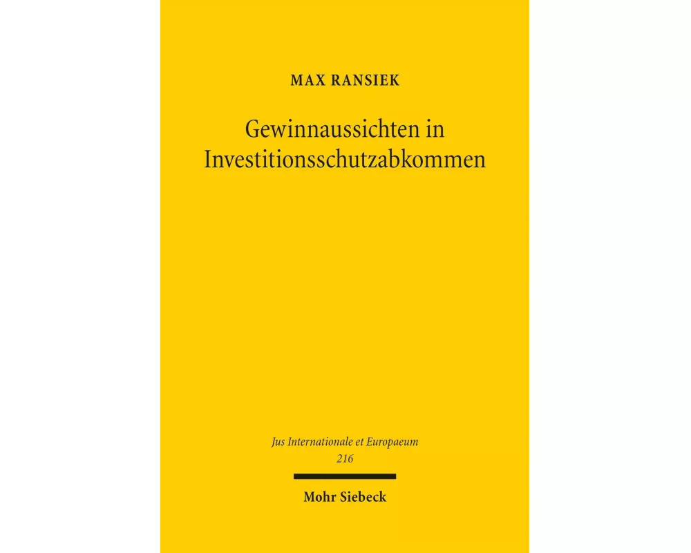Gewinnaussichten in Investitionsschutzabkommen