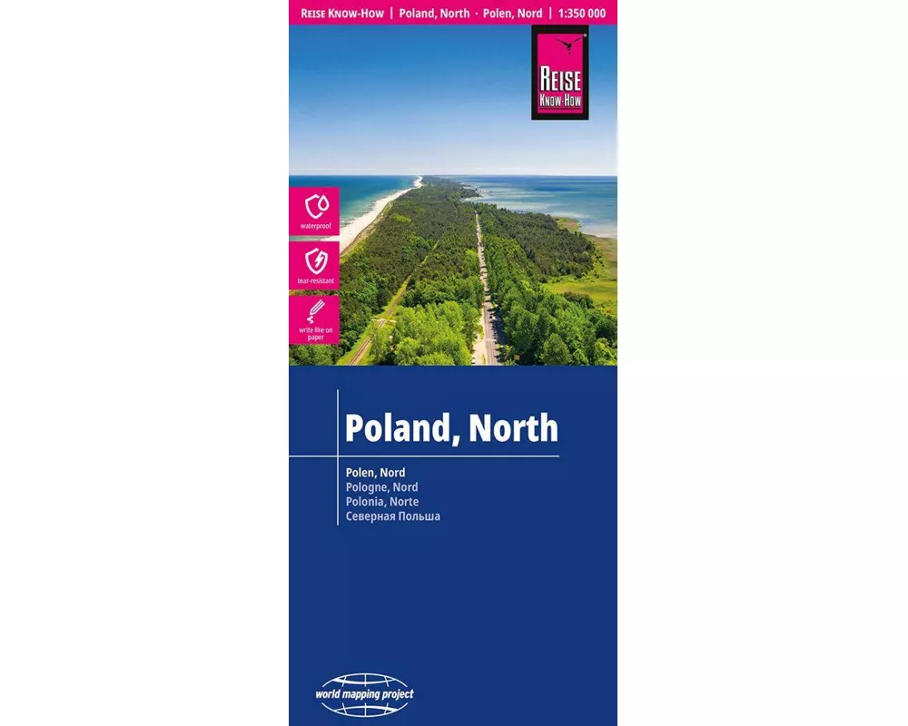 Reise Know-How Landkarte Polen, Nord | Poland, North (1:350.000)