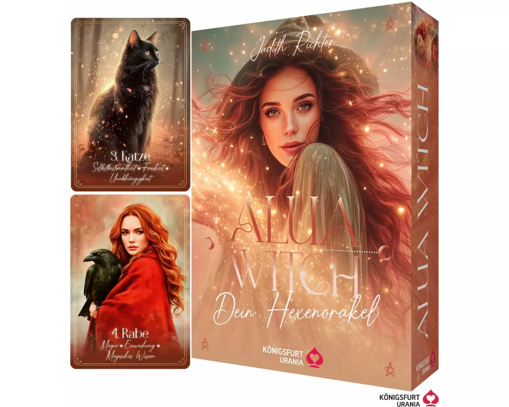 Alua Witch - Dein Hexenorakel - 40 Orakelkarten-96-seitiges Booklet