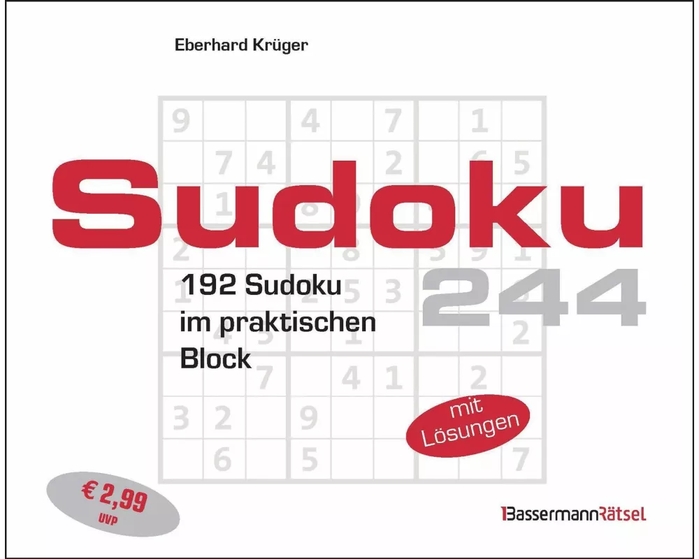 Sudokublock 244 (5 Exemplare à 2,99 €)